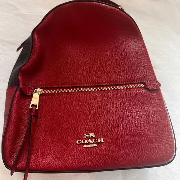 Coach Red Jordyn Backpack New With Tags COACH Jordyn Backpack Color: Electric Pink  main image 3